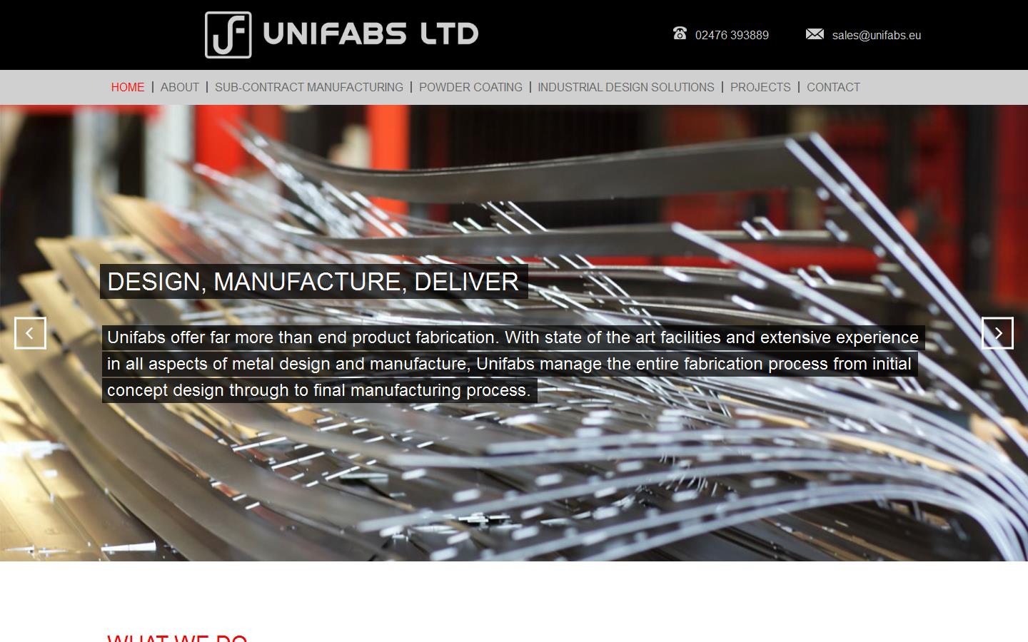 Unifabs Ltd Website