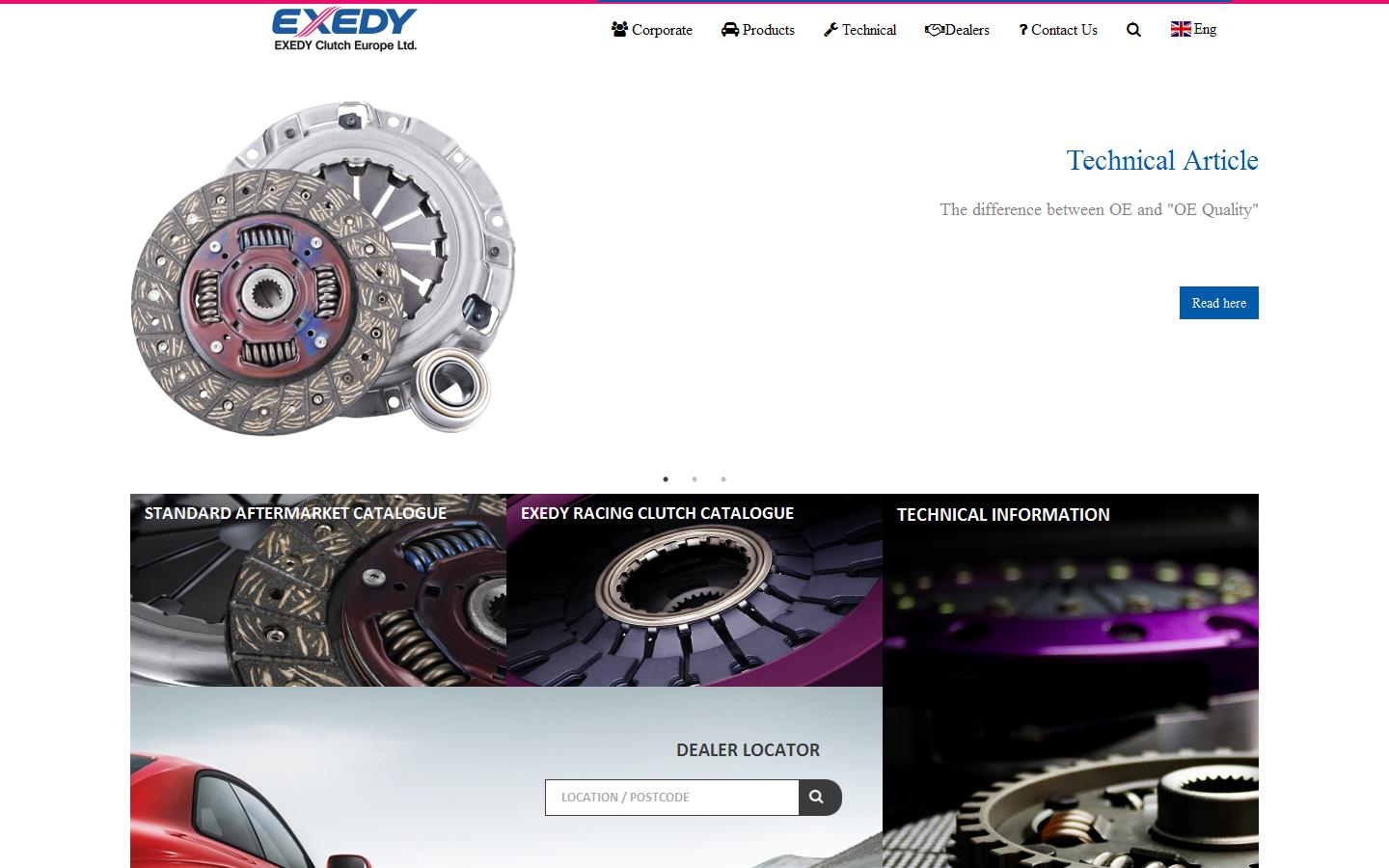 Exedy Clutch Europe Ltd Website