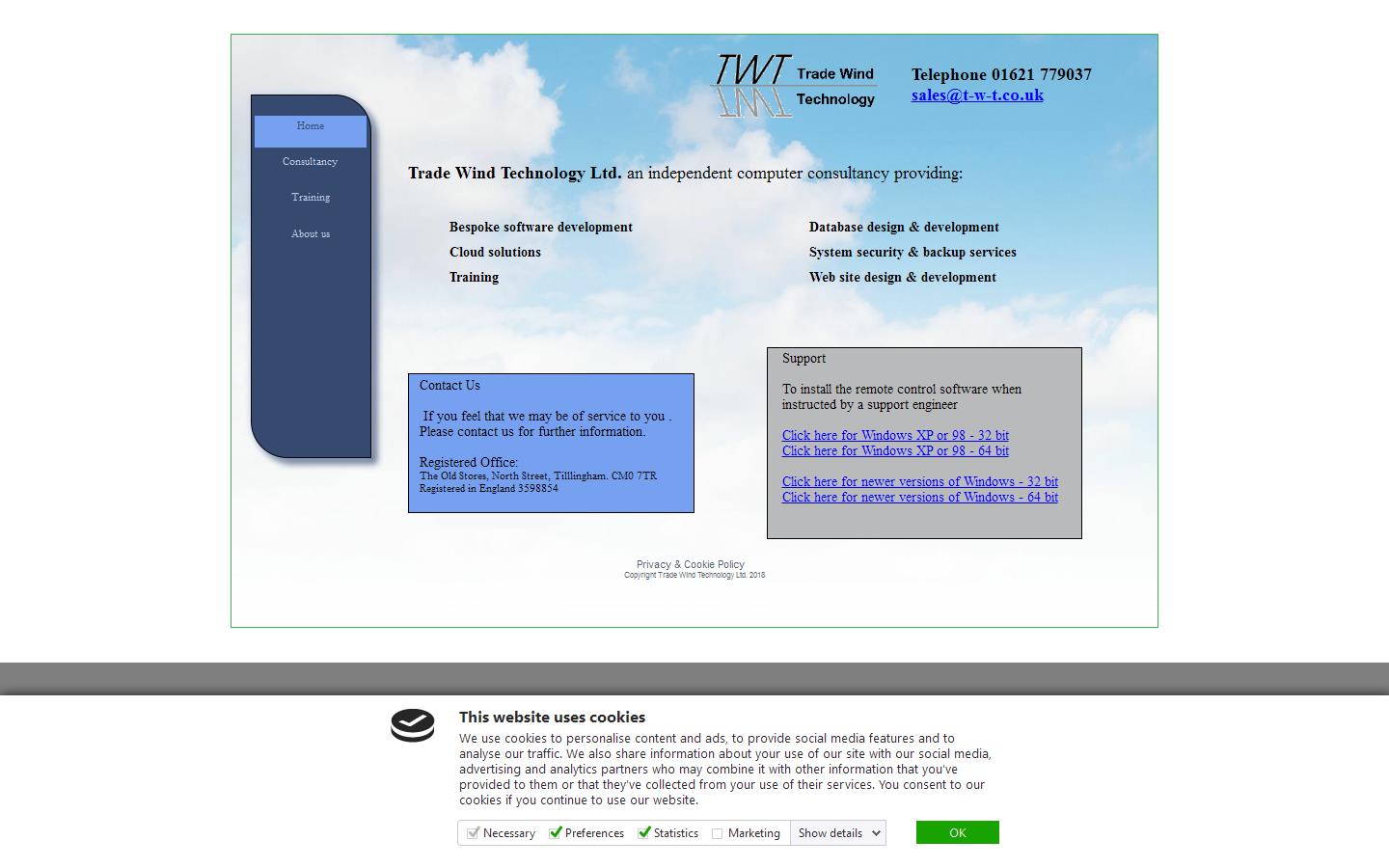 Trade Wind Technology Ltd Website