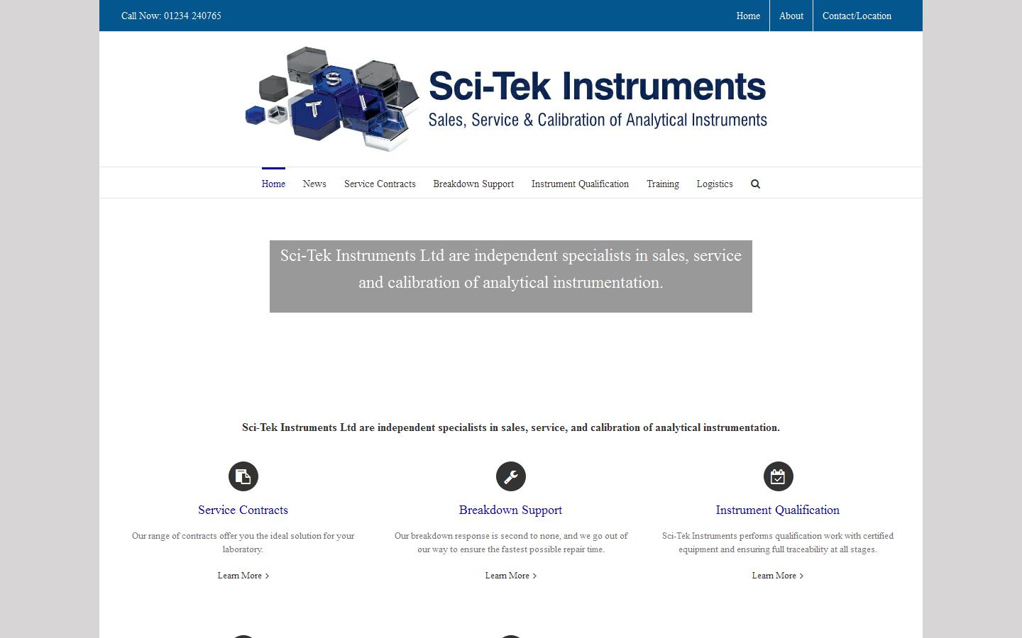 Sci-tek Instruments Website