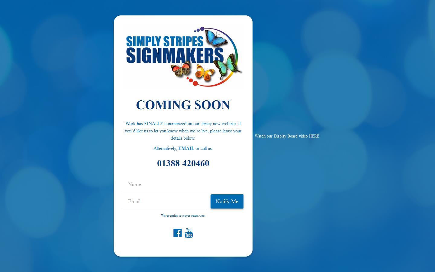 Simply Stripes Signmakers Website