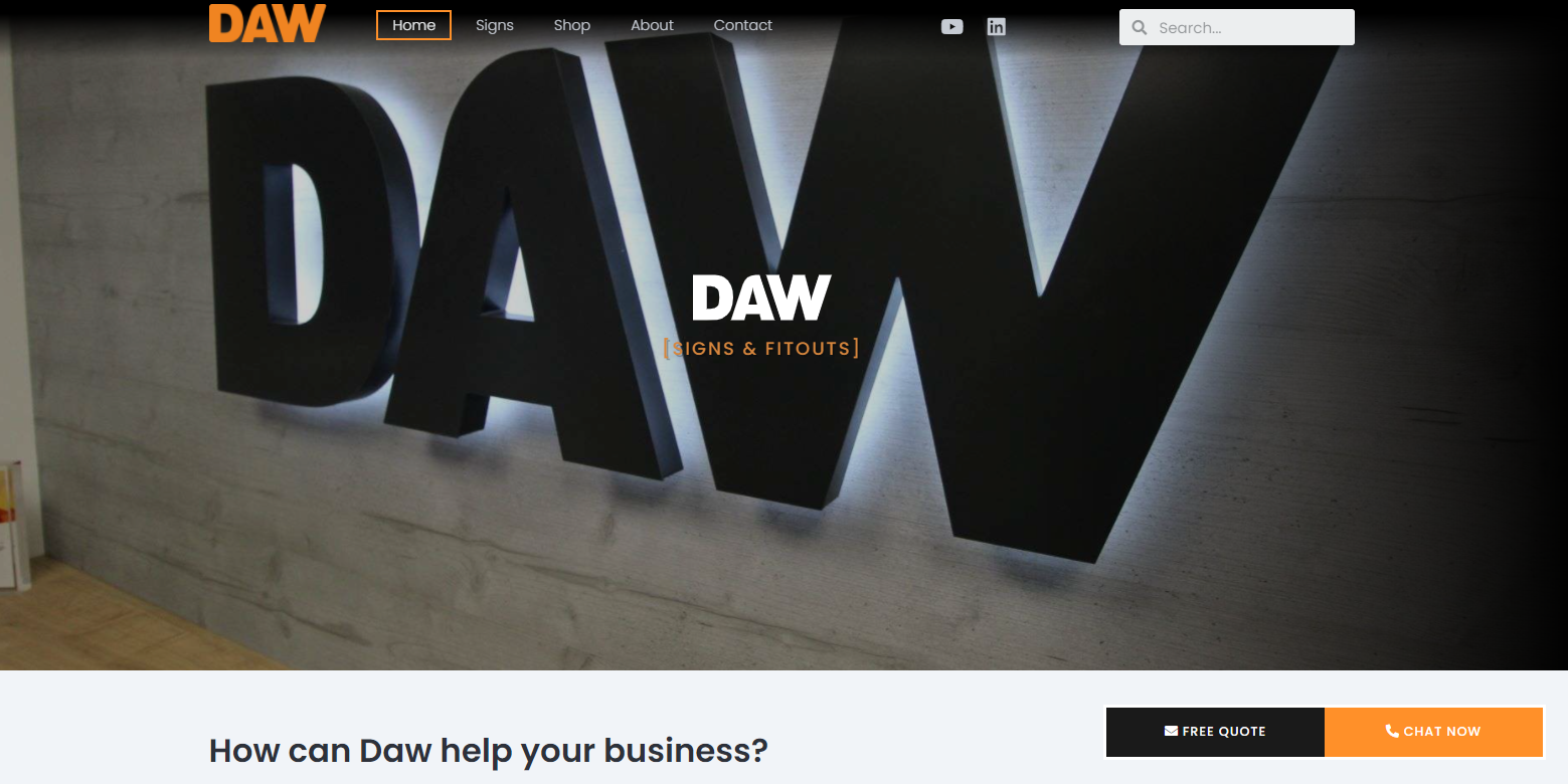 Daw Signs Website