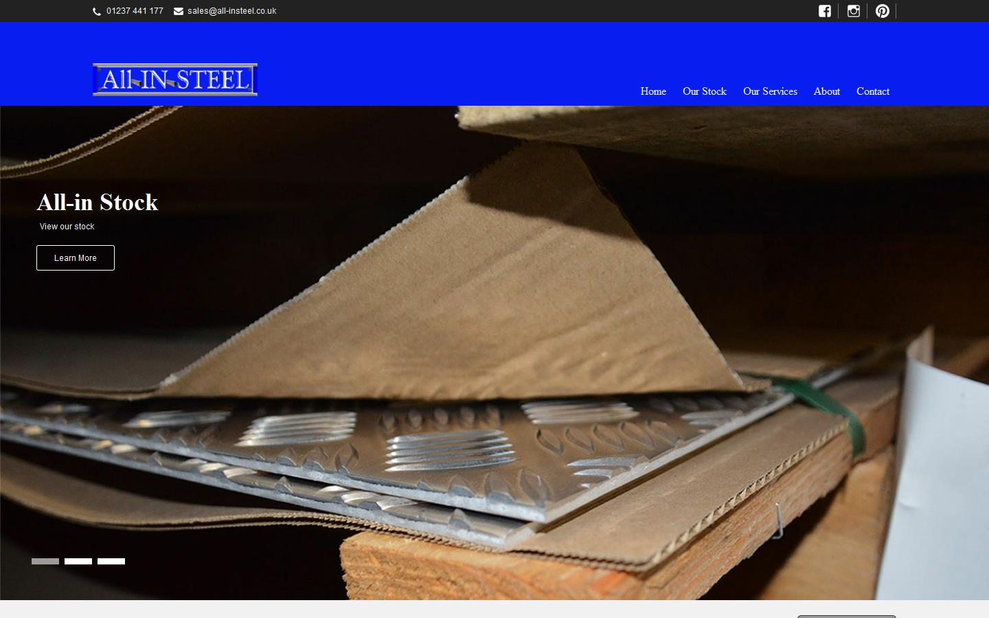 All in Steel Website