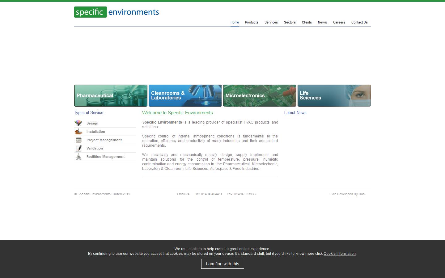 Specific Environments Website