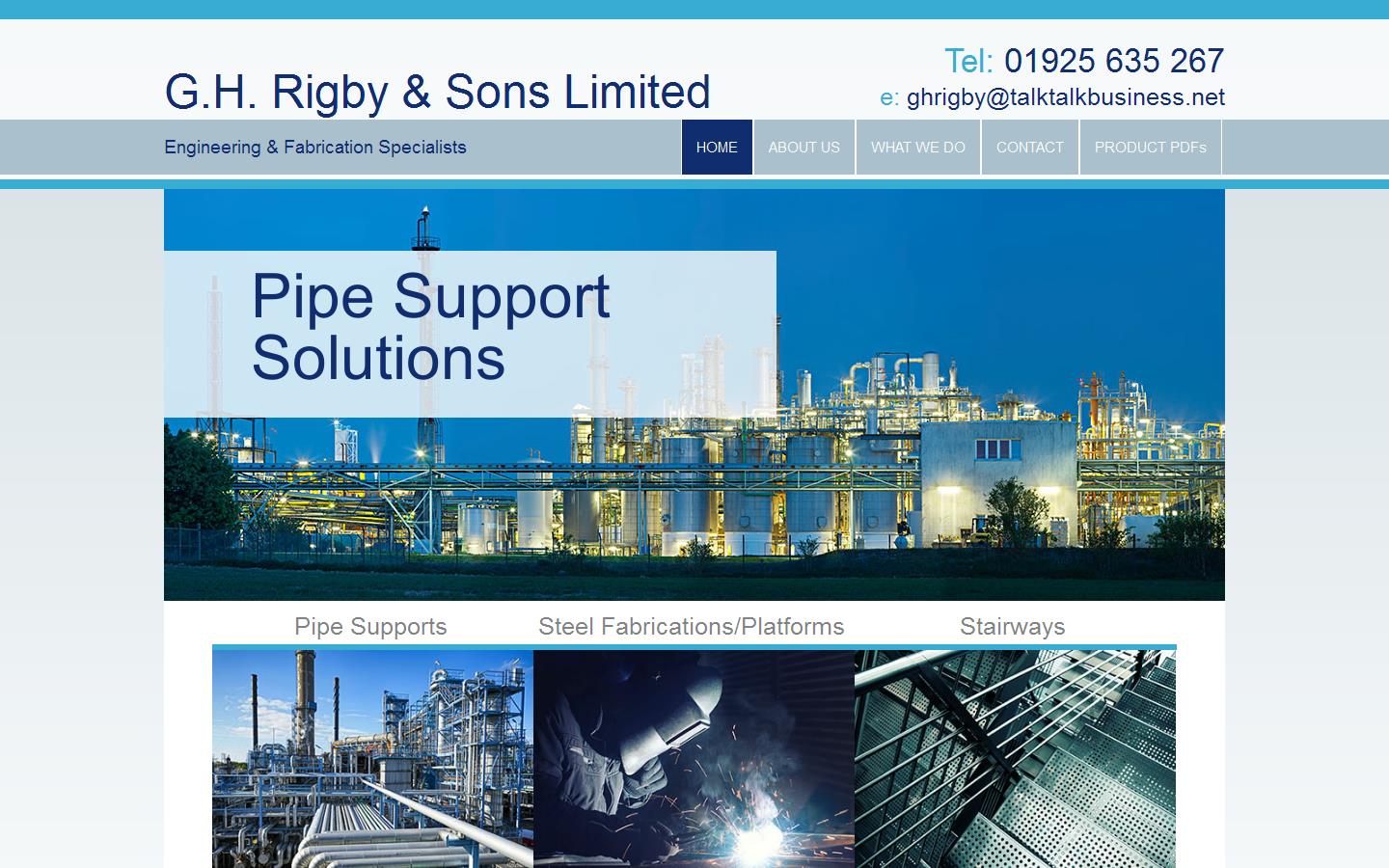 George H Rigby & Son Ltd Website
