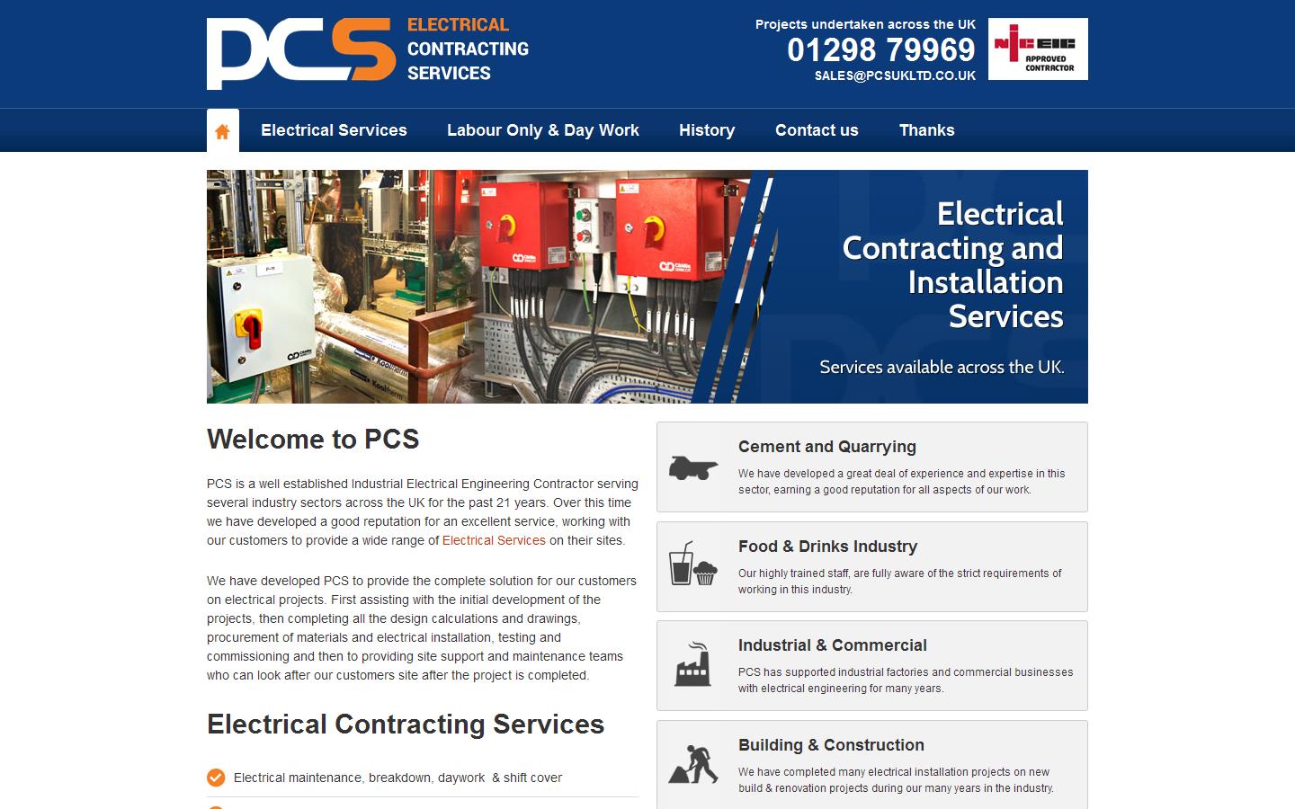 Process Control Services UK Ltd Website