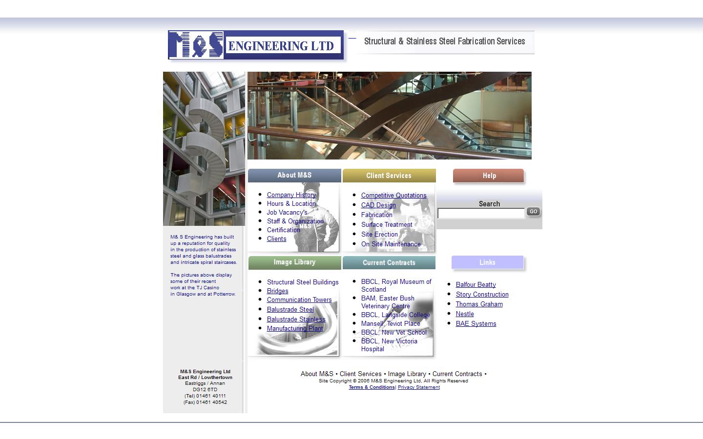 M & S Engineering Ltd Website