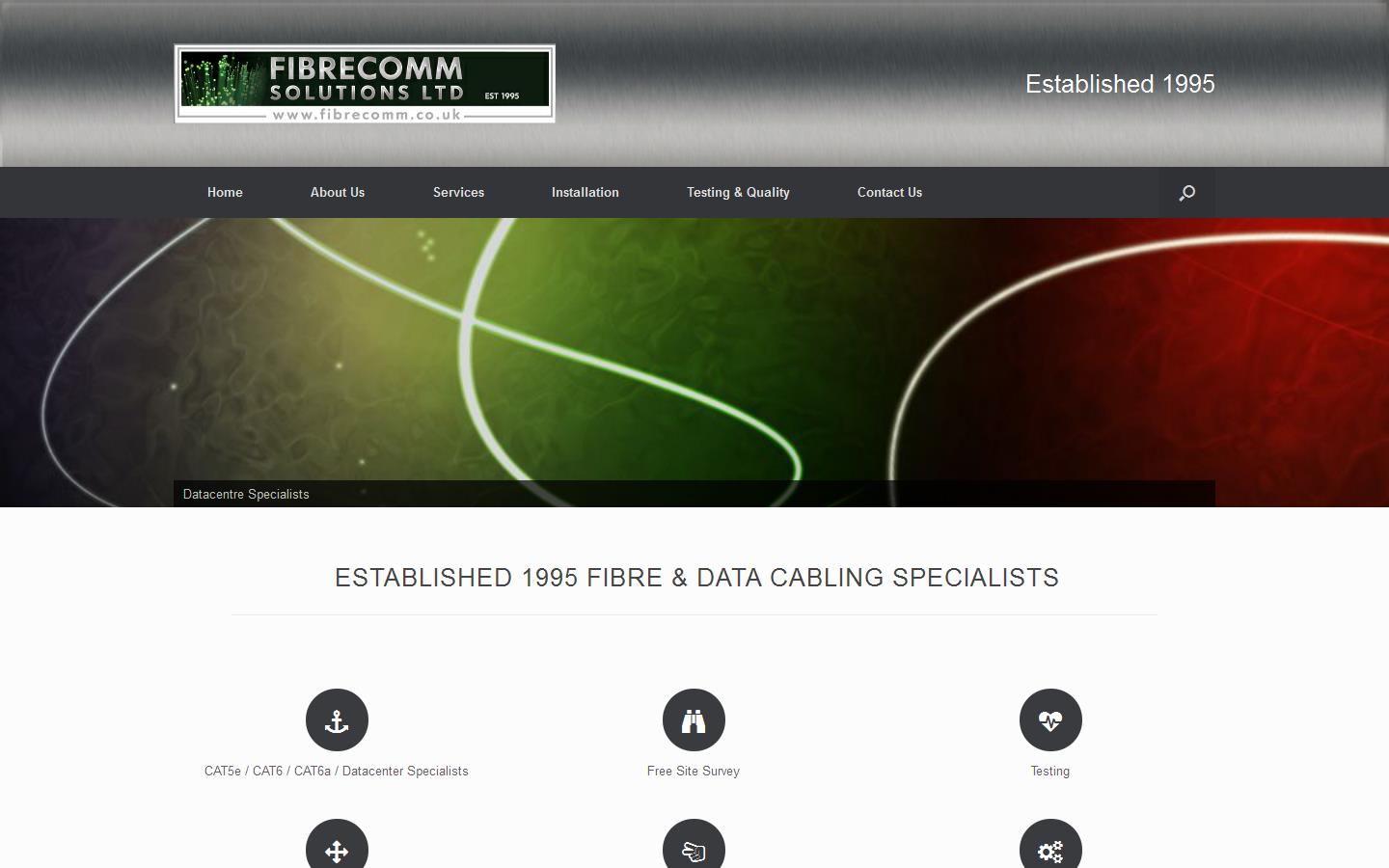 Fibrecomm Solutions Website