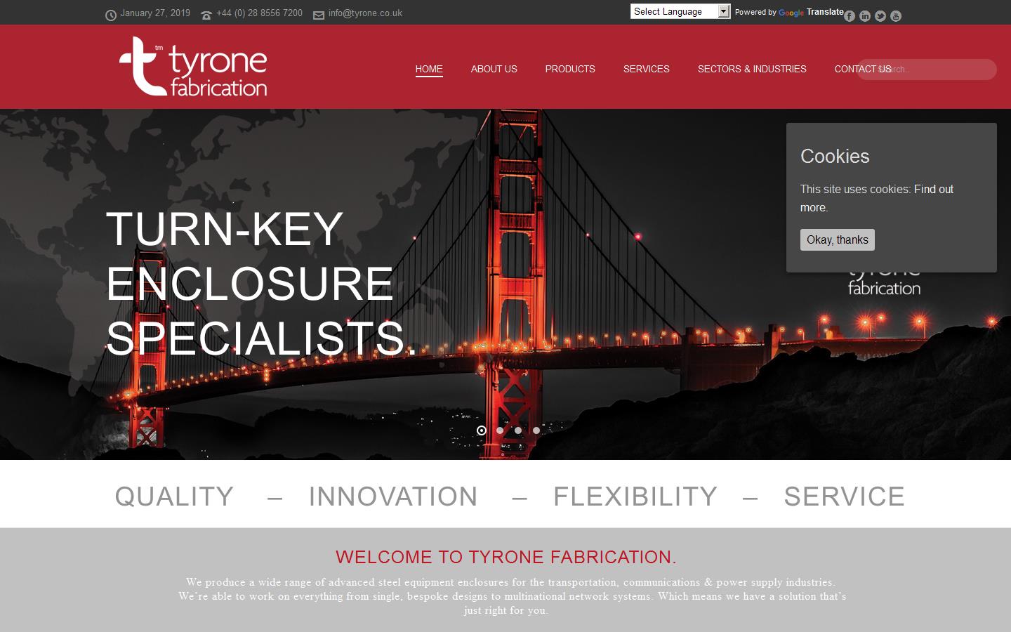 Tyrone Fabrications Ltd Website