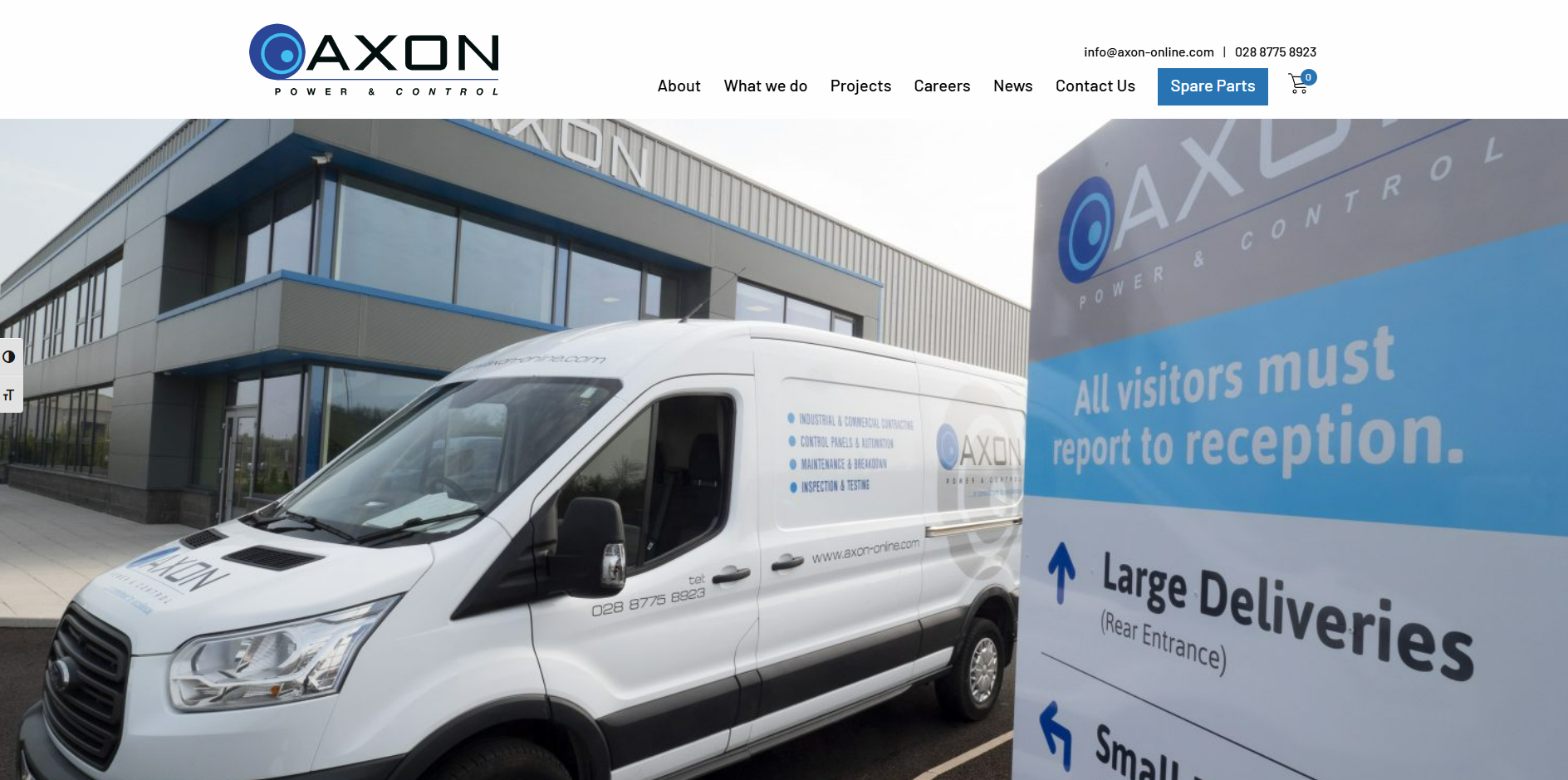 Axon Power & Control Website