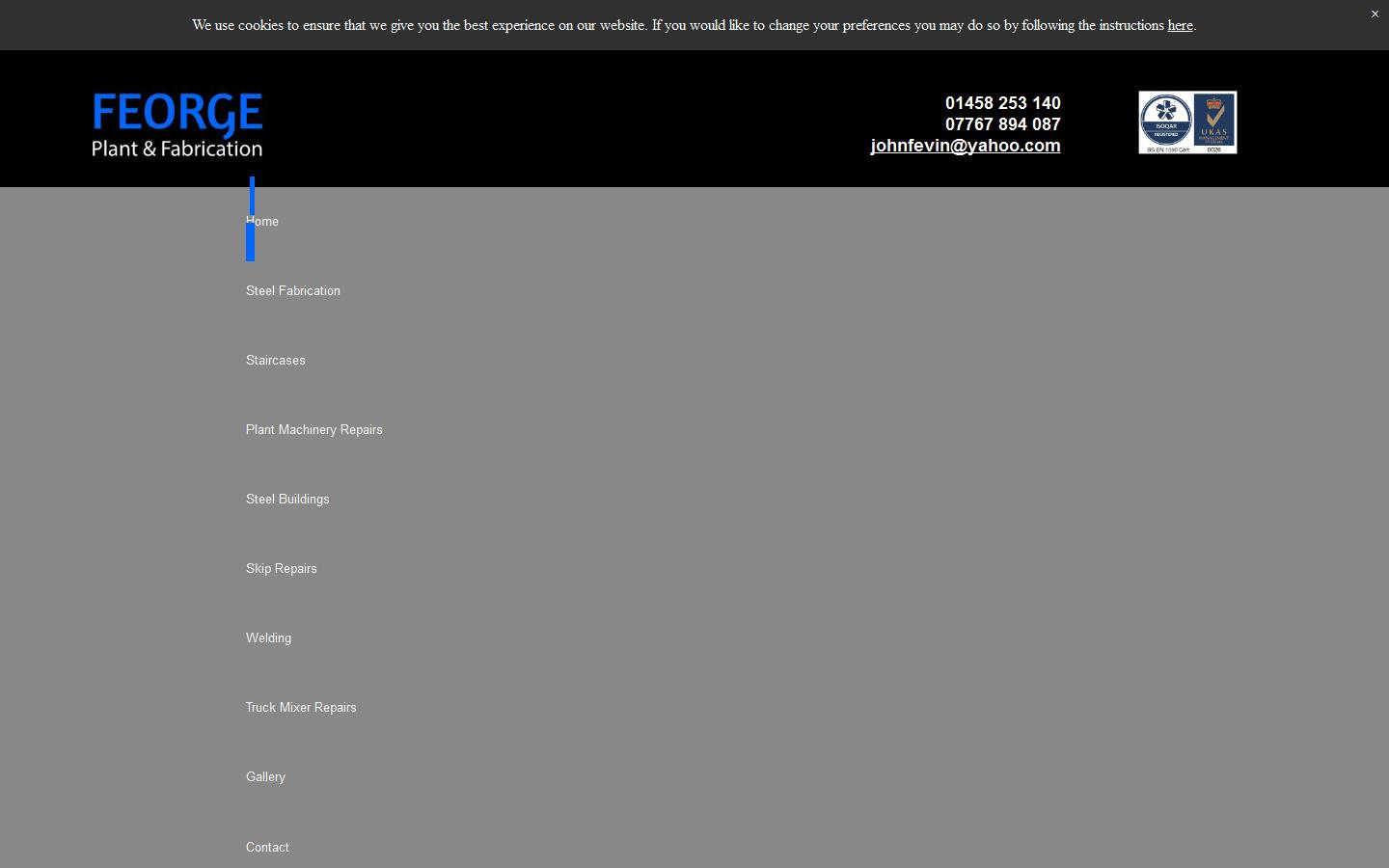 Feorge Plant & Fabrication Website