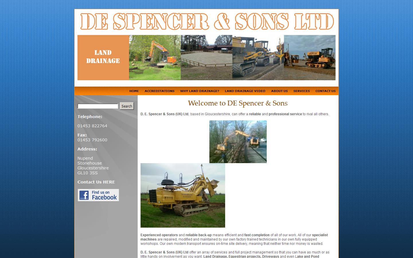 D E Spencer & Sons Website
