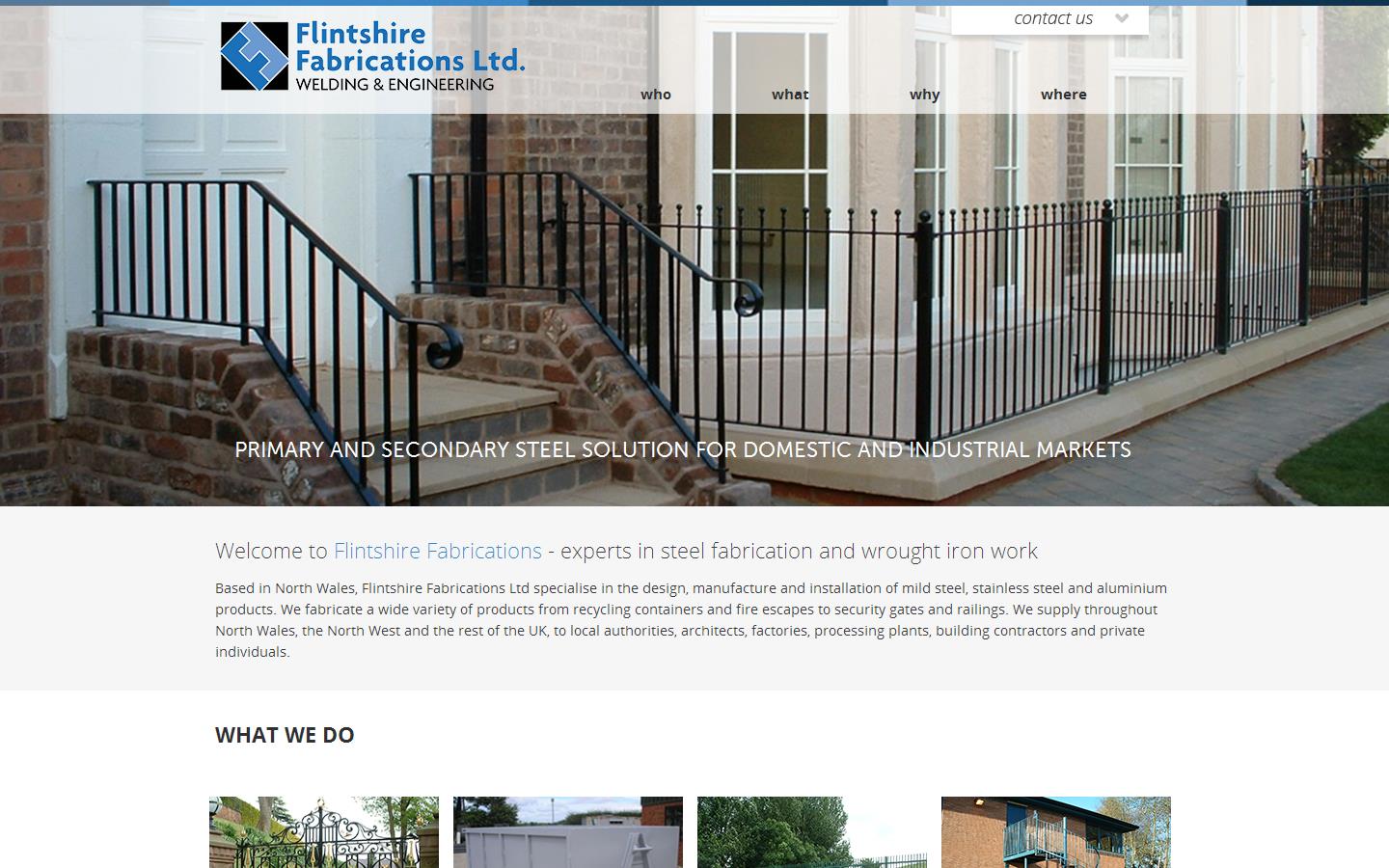Flintshire Fabrications Ltd Website