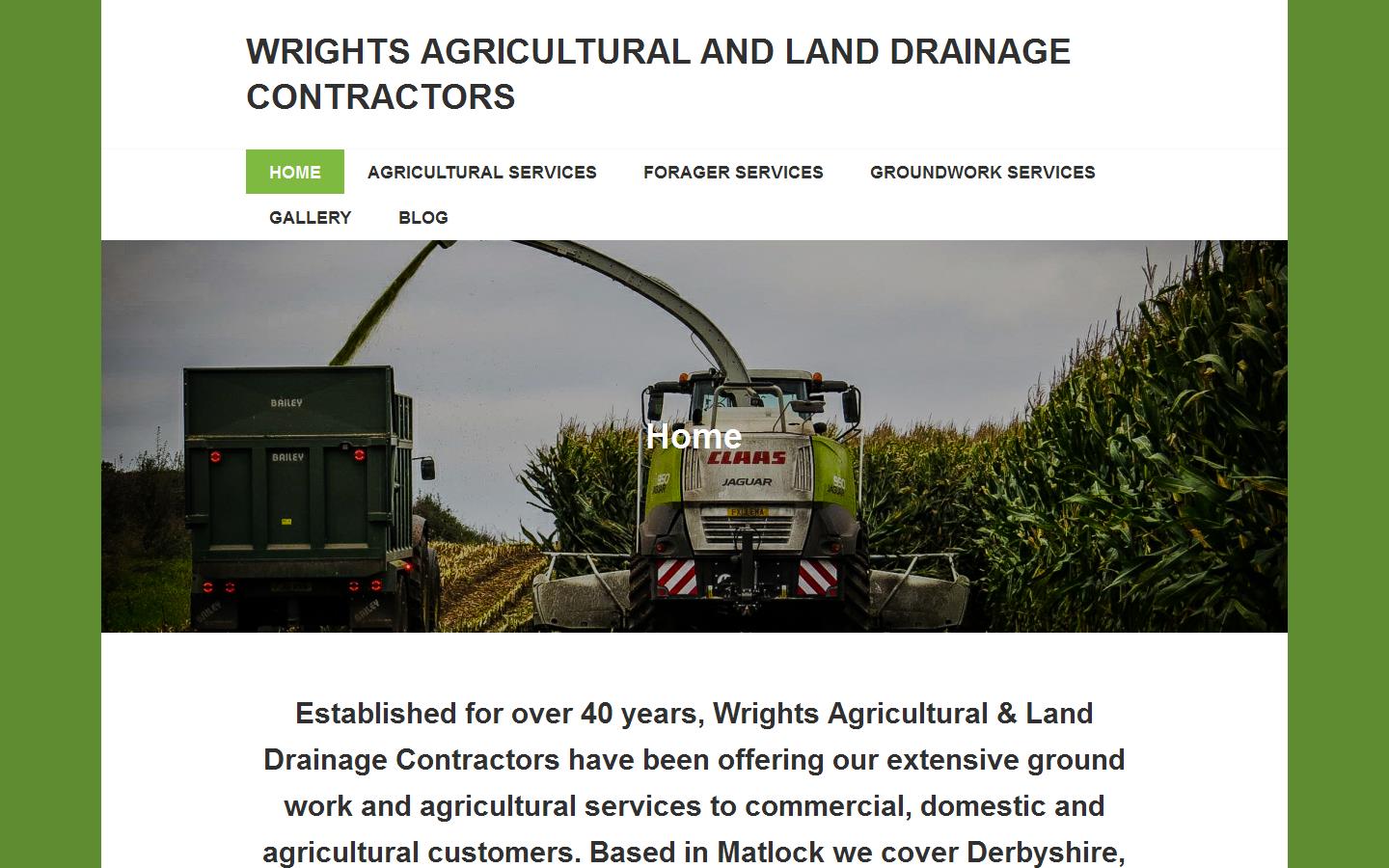 Wrights Agricultural Contractors Website