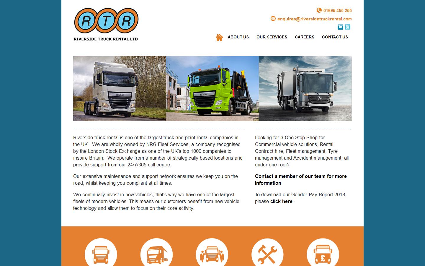 Riverside Truck Rental Website