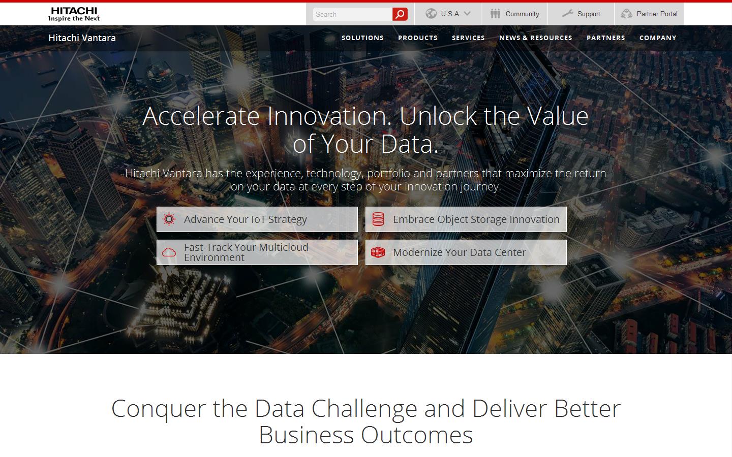 Hitachi Data Systems Website