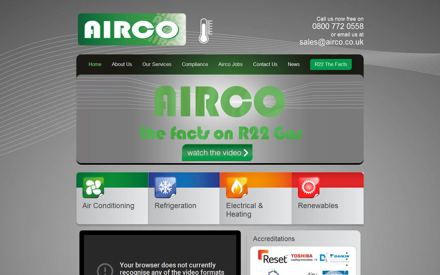 Airco Website