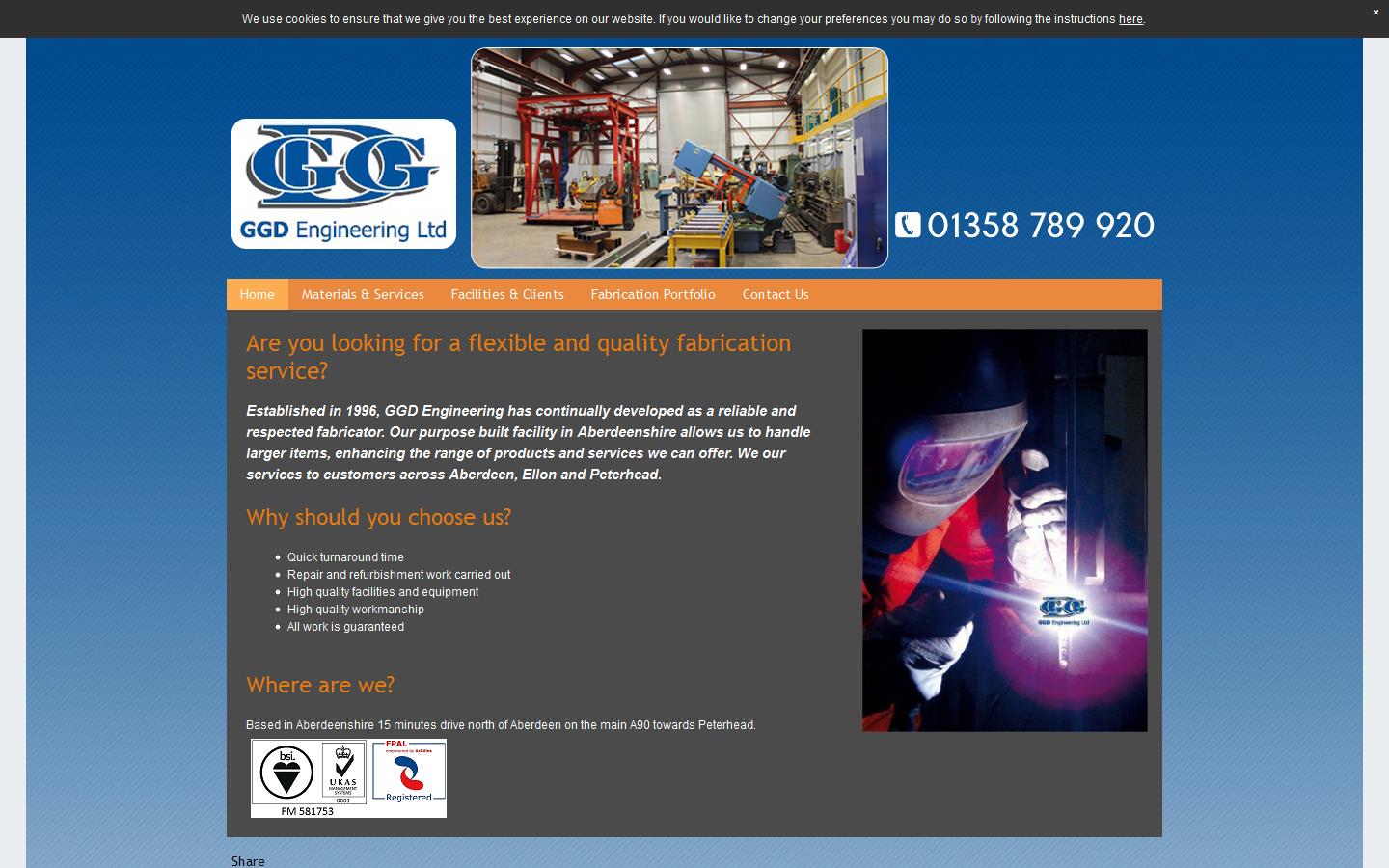 G G D Engineering Ltd Website