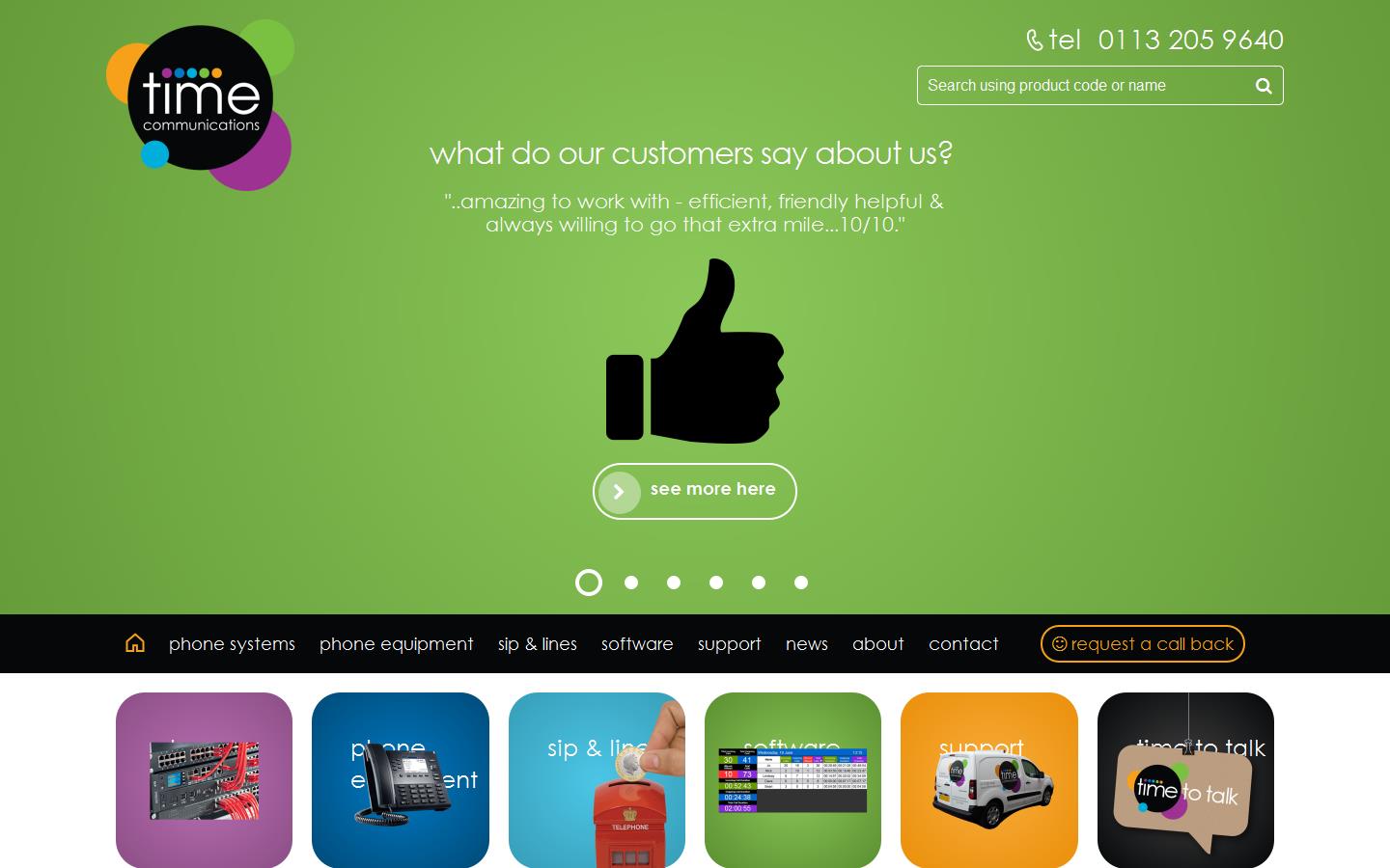 Time Communications Website