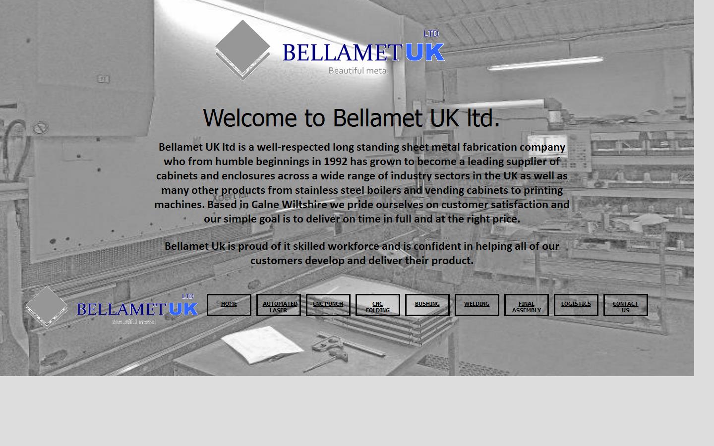 Bellamet UK Ltd Website