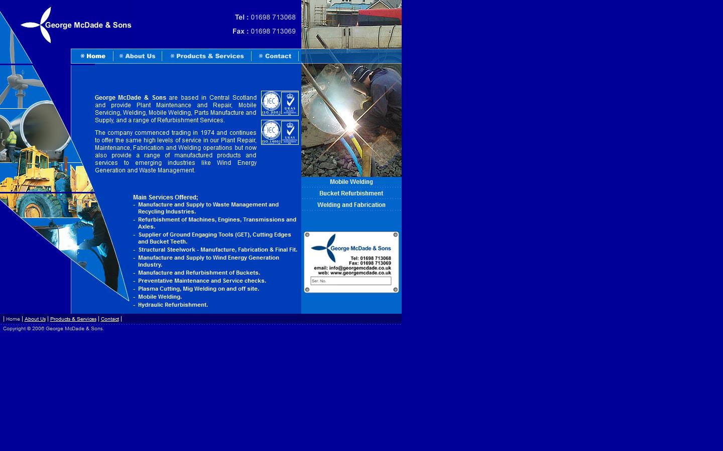 George McDade & Sons Ltd Website