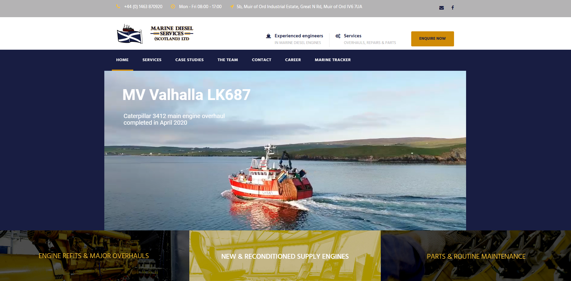 Marine Diesel Services Scotland Ltd Website