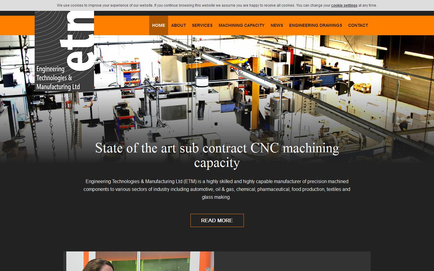 Engineering Technologies & Manufacturing Ltd Website