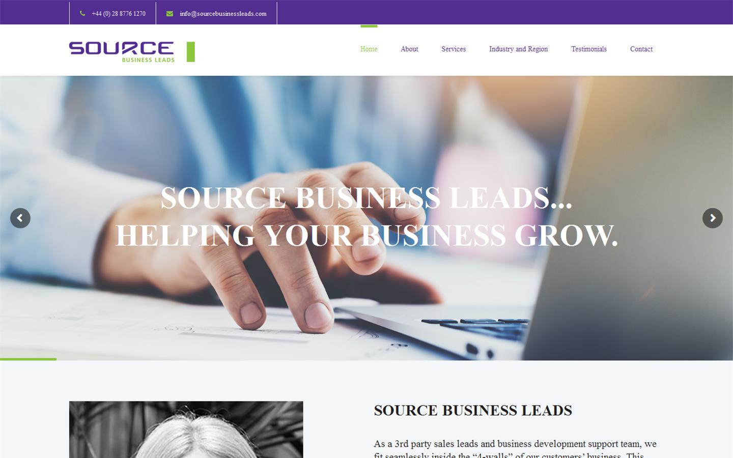 Source Business Leads Website
