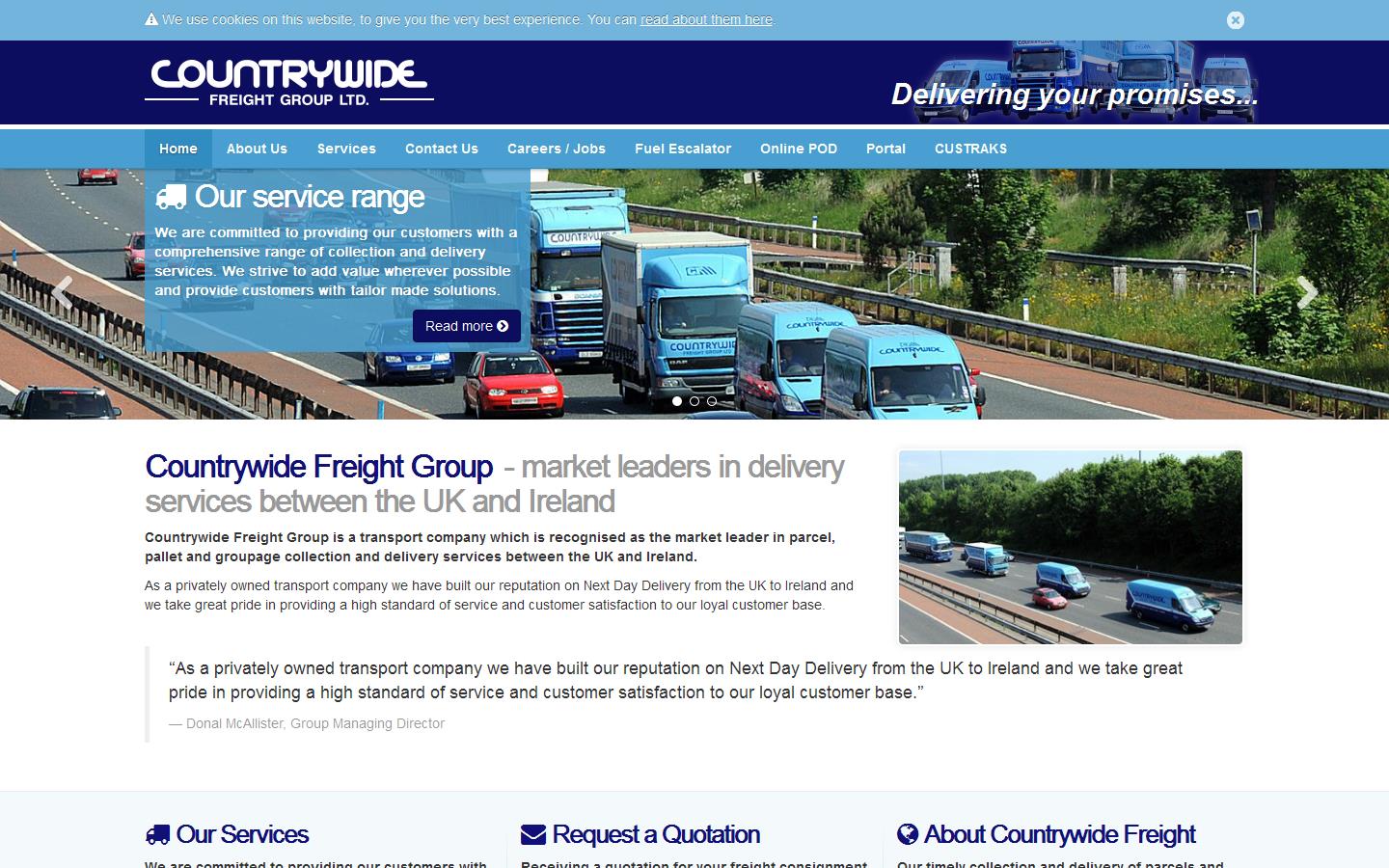 Countrywide Freight Group Ltd Website