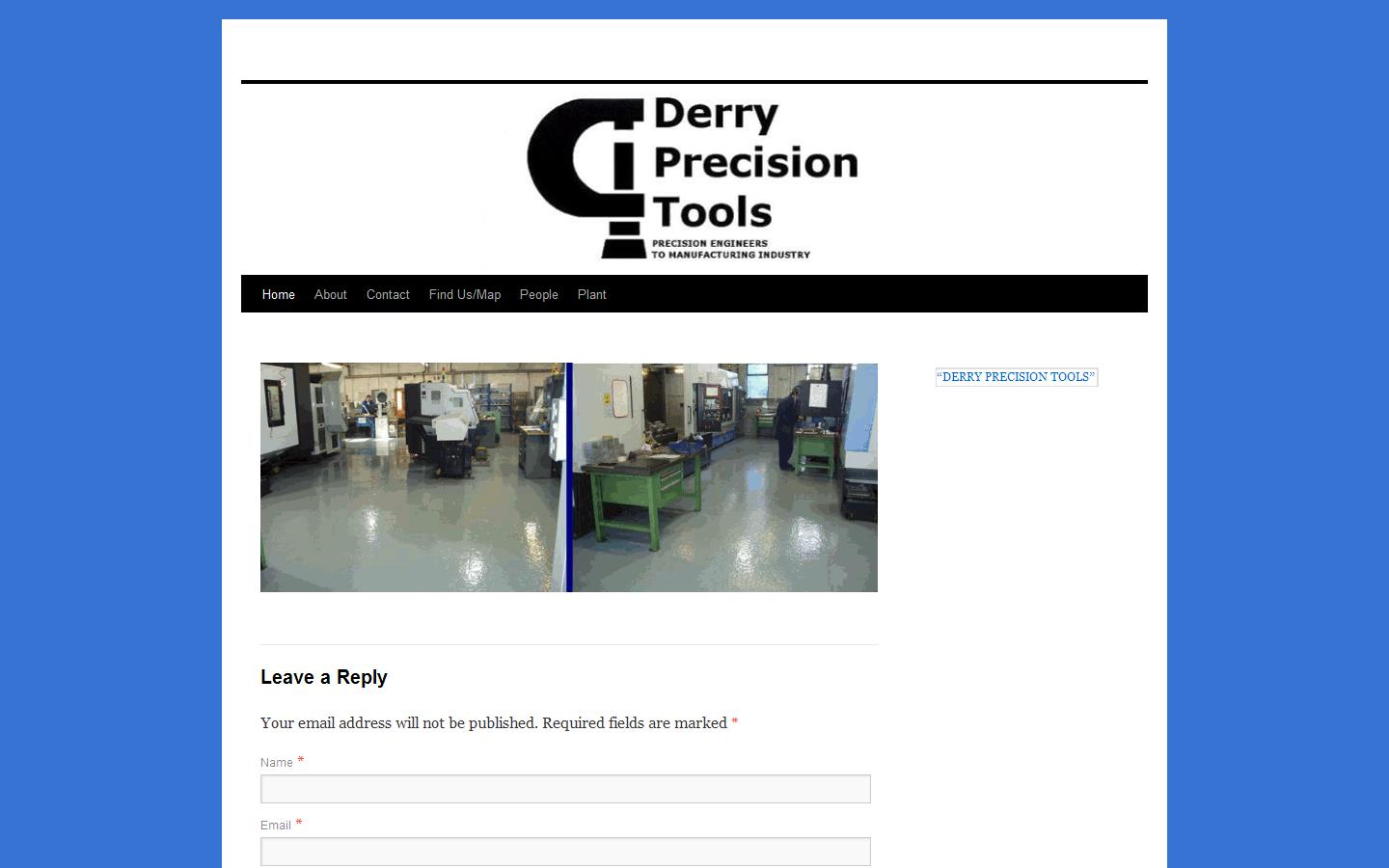 Derry Precision Tools Website