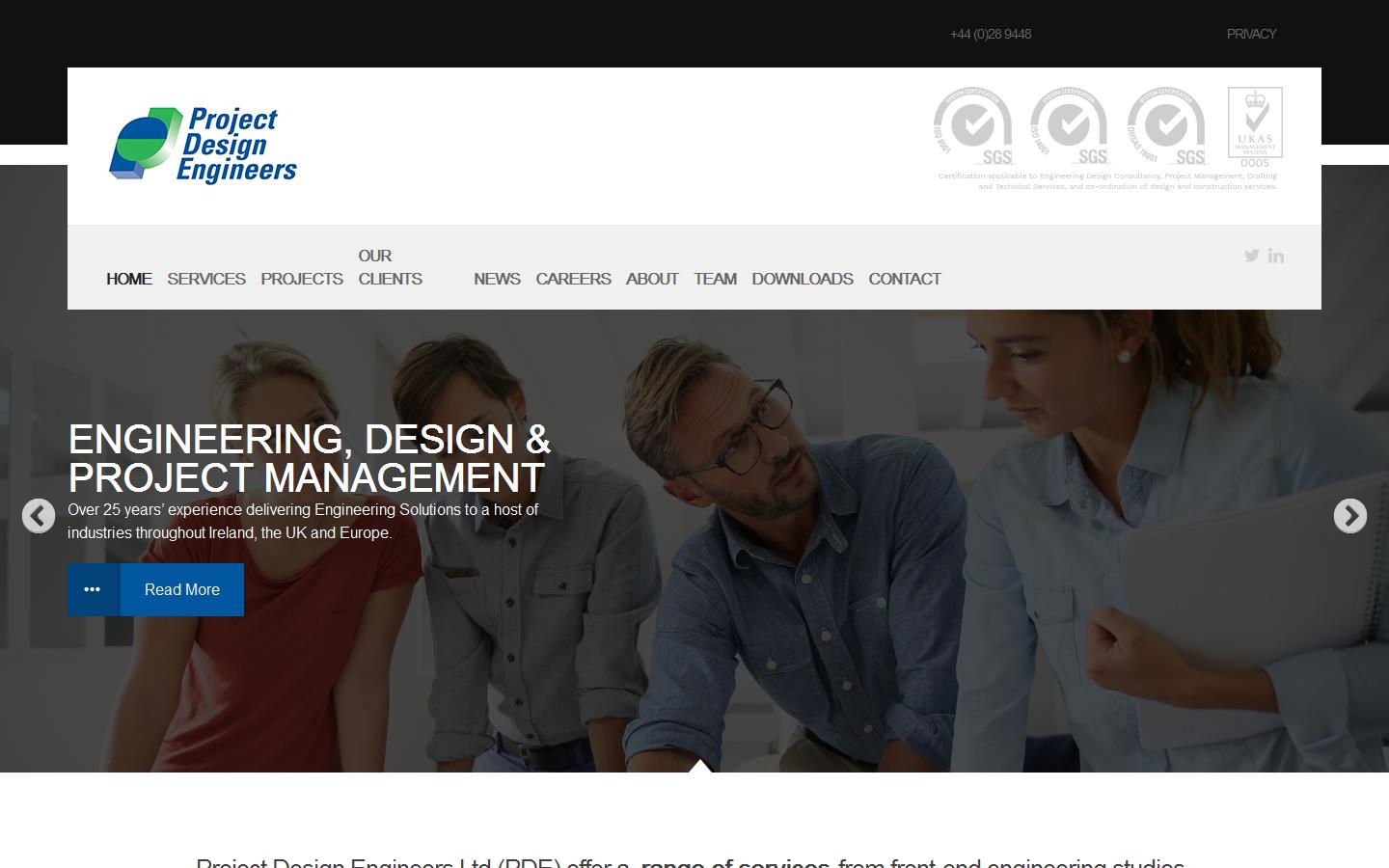 Project Design Engineers Website