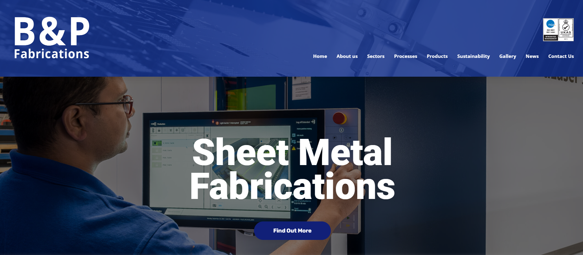 B&P Fabrications Leicester Ltd Website