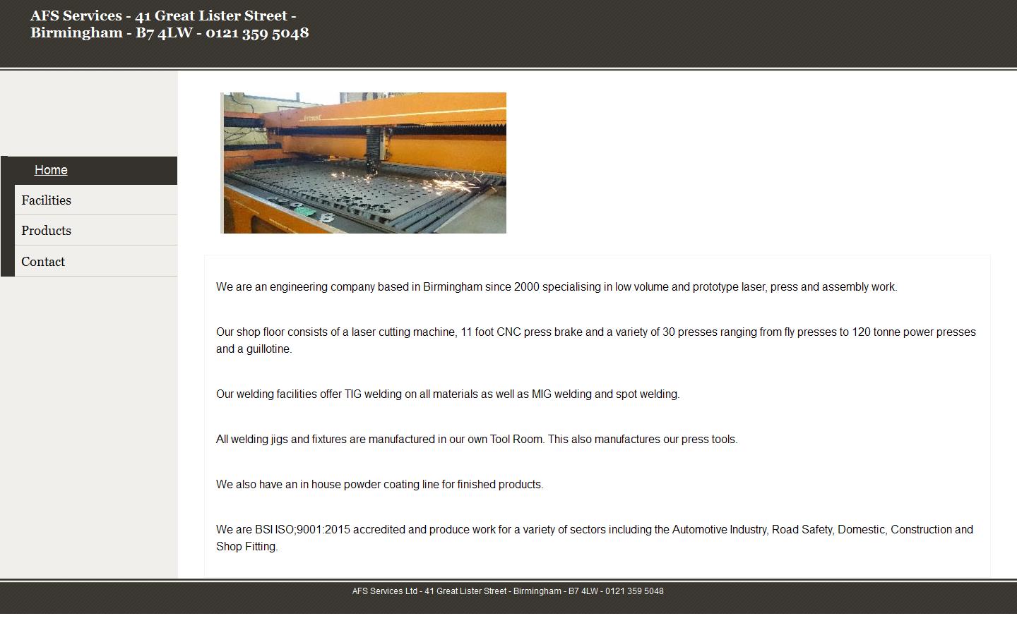 A F S Services Ltd Website