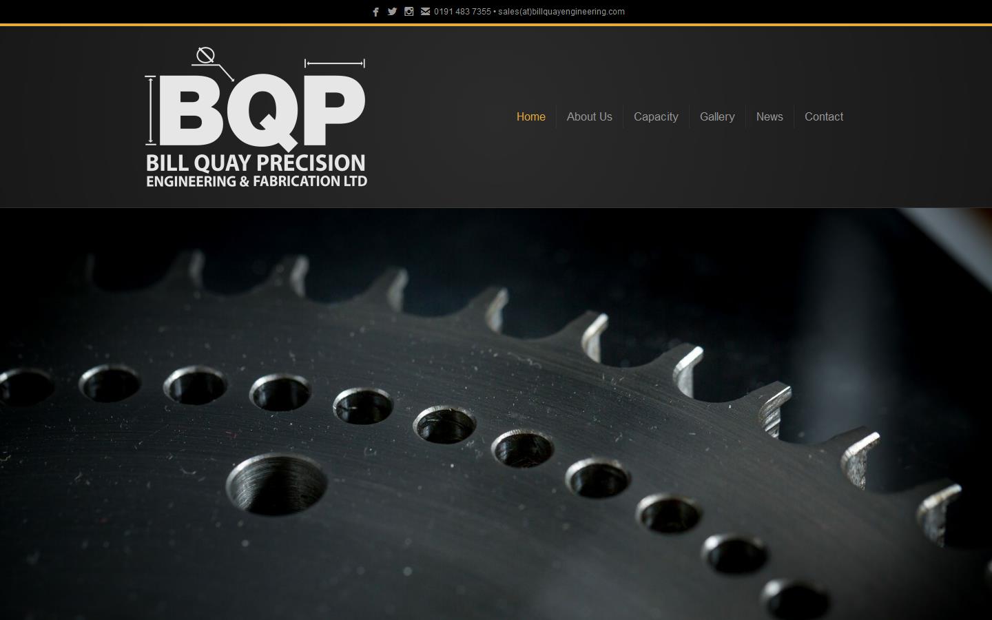 Bill Quay Precision Engineering & Fabrications Website