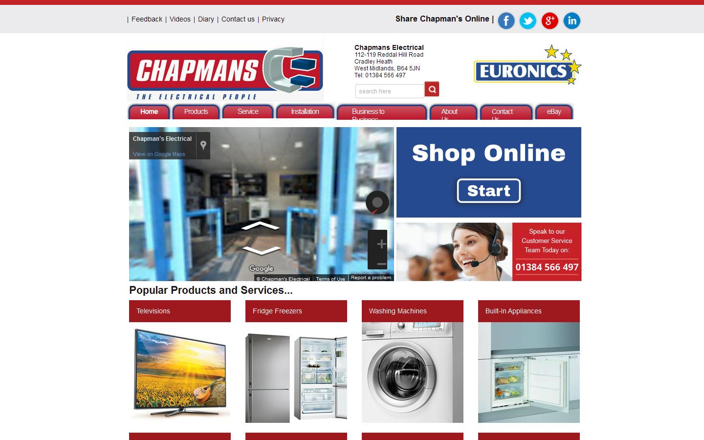 Chapmans Electrical Services Ltd Website