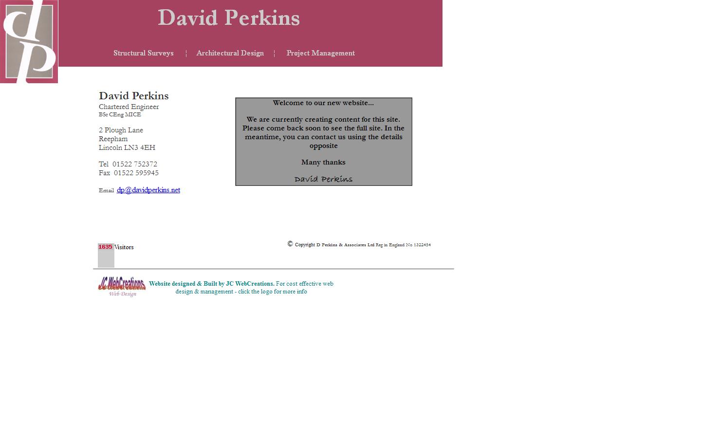 D Perkins & Associates Ltd Website