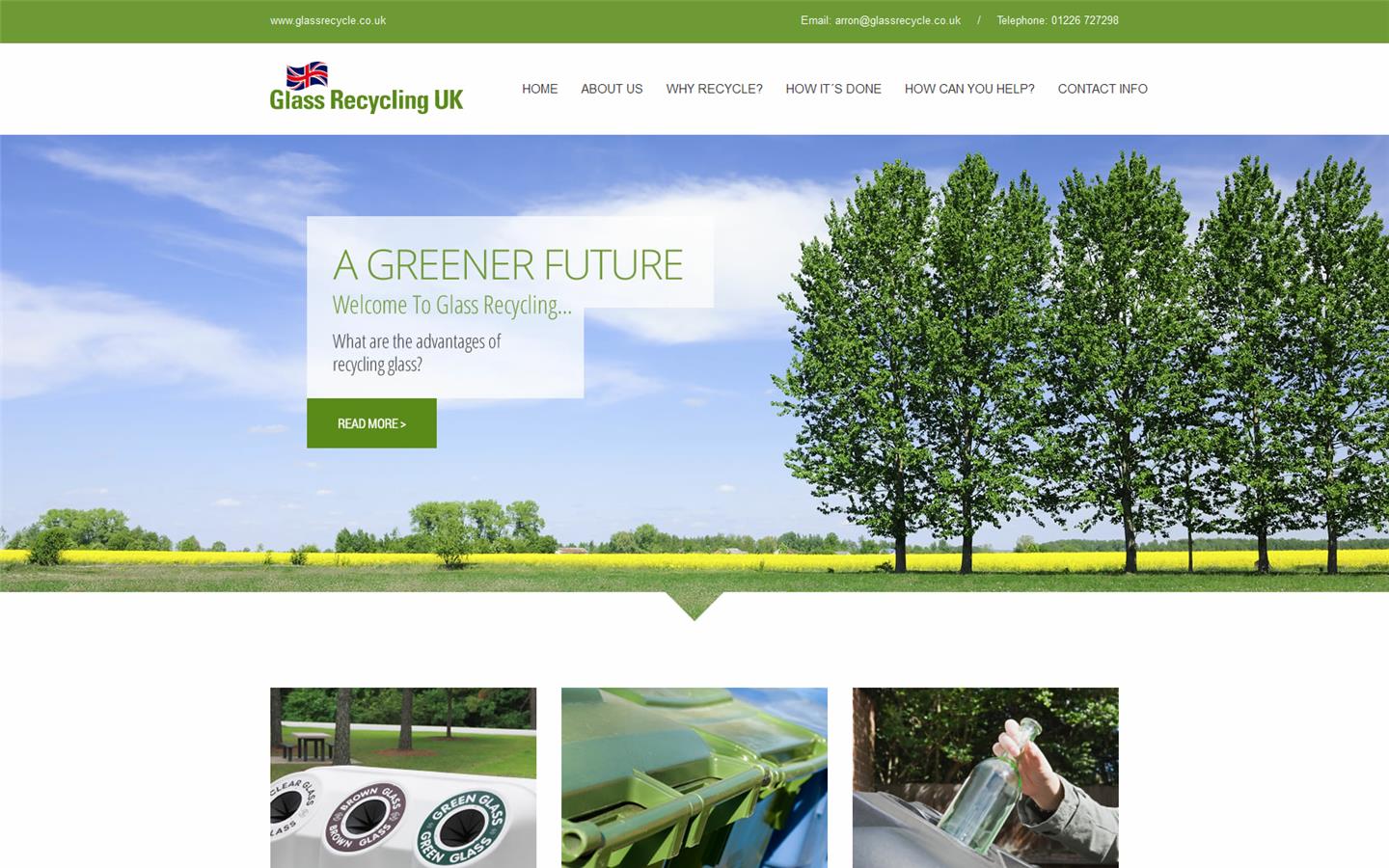 Glass Recycling UK Ltd Website