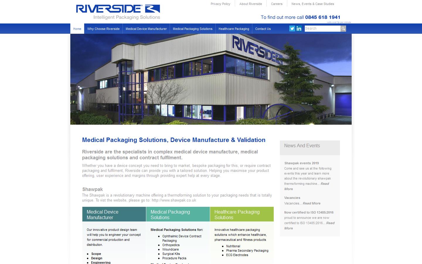 Riverside Medical Packaging Ltd Website