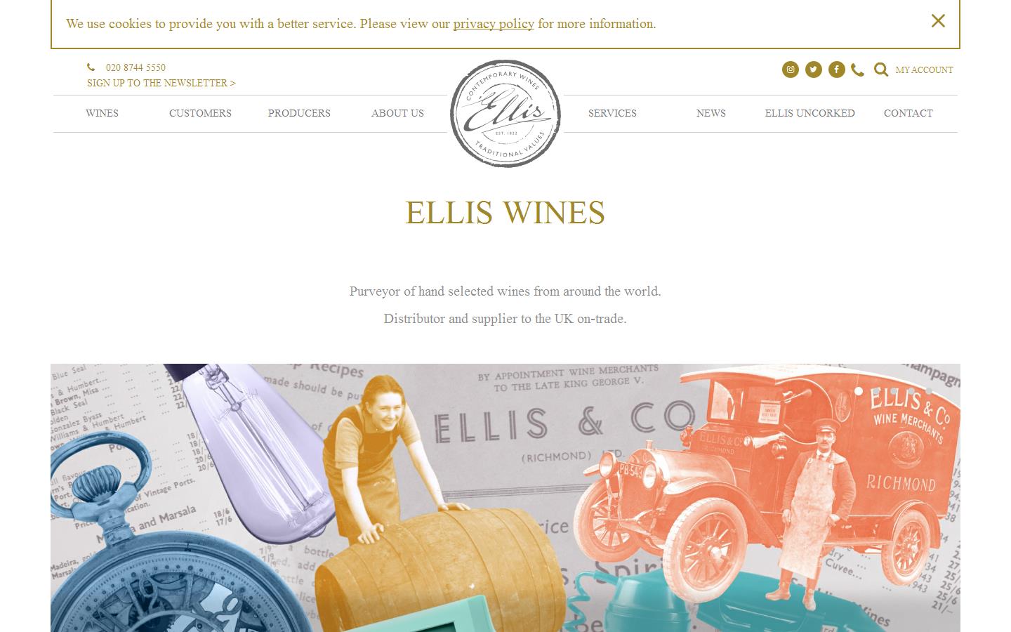 Ellis Wines Website