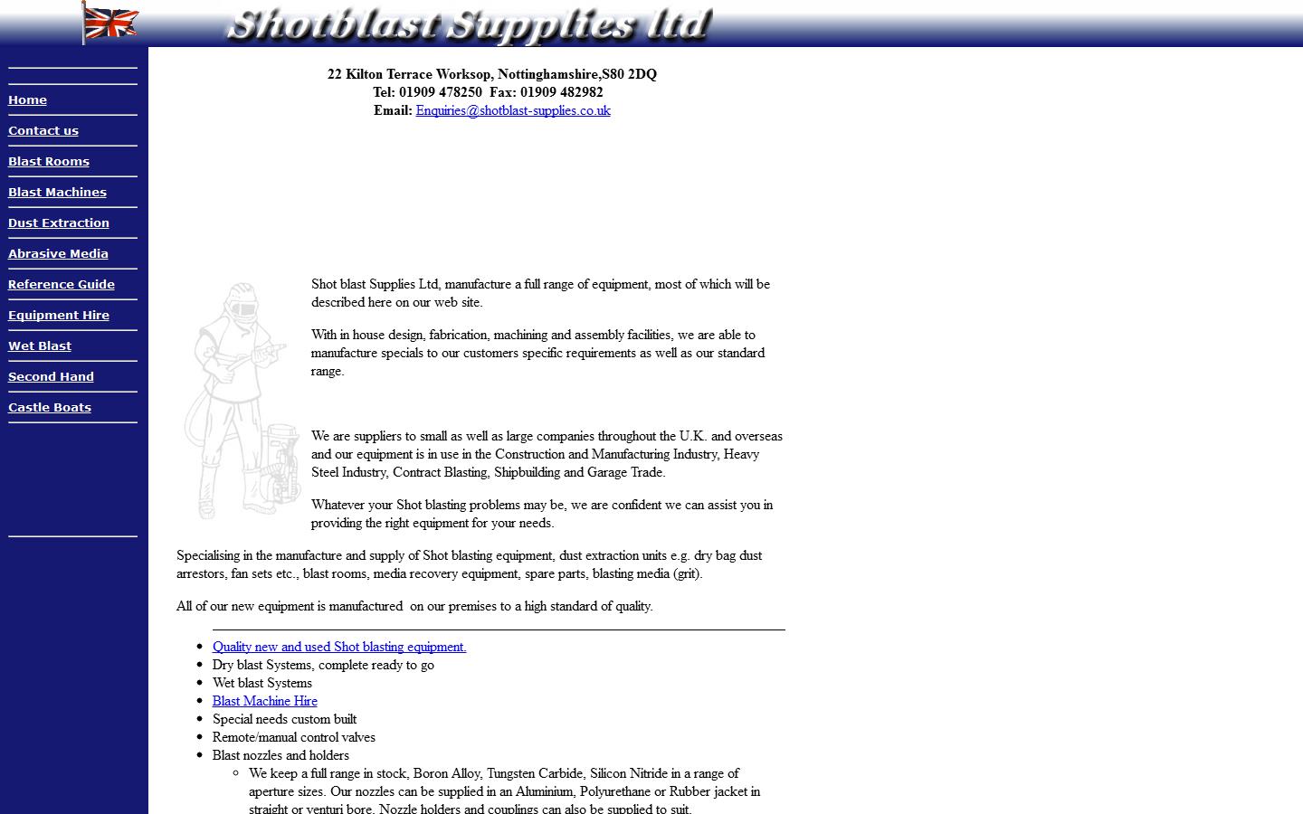 Shotblast Supplies Ltd Website