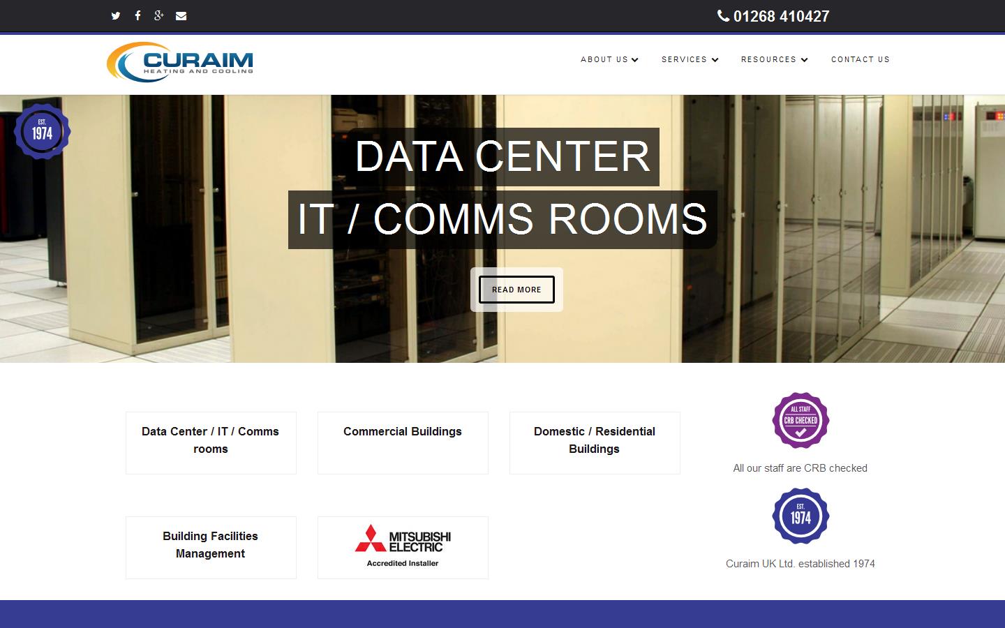 Curaim UK Ltd Website