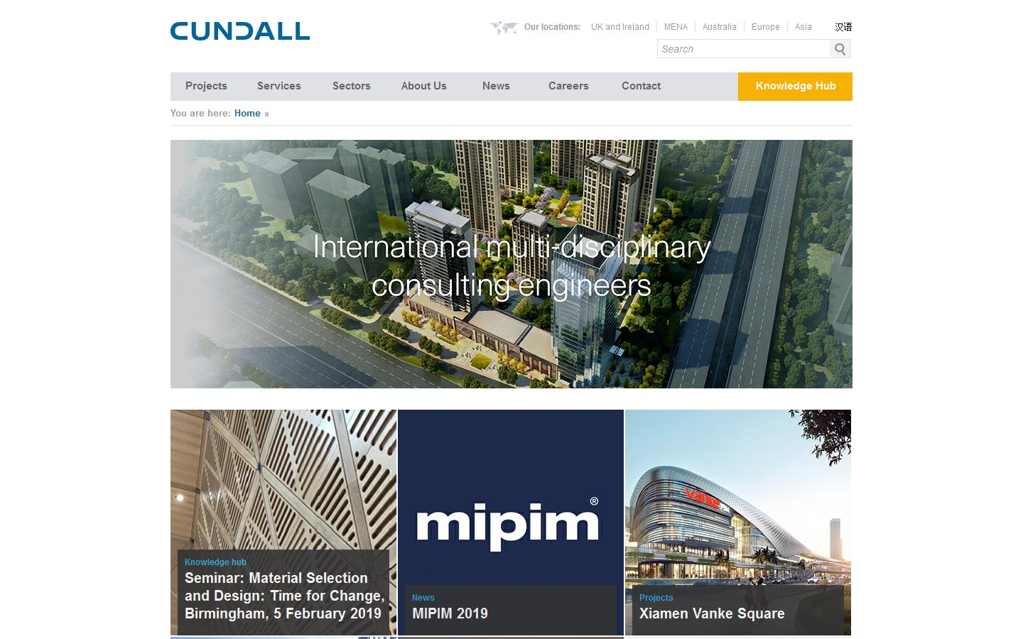 Cundall Johnston & Partners Website