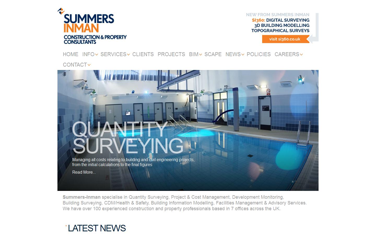 Summers Inman Construction & Property Consultants Ltd Website