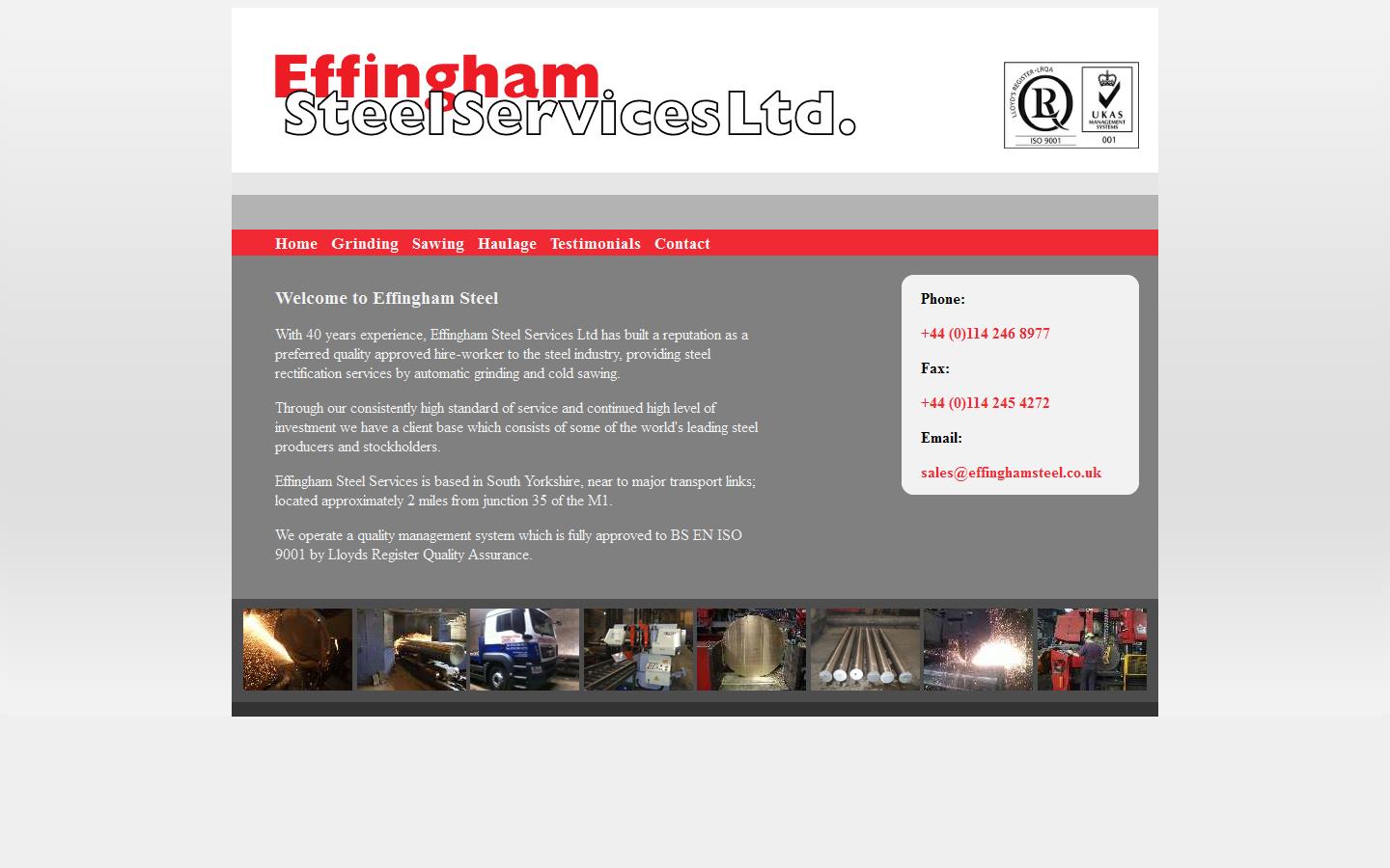 Effingham Steel Services Ltd Website