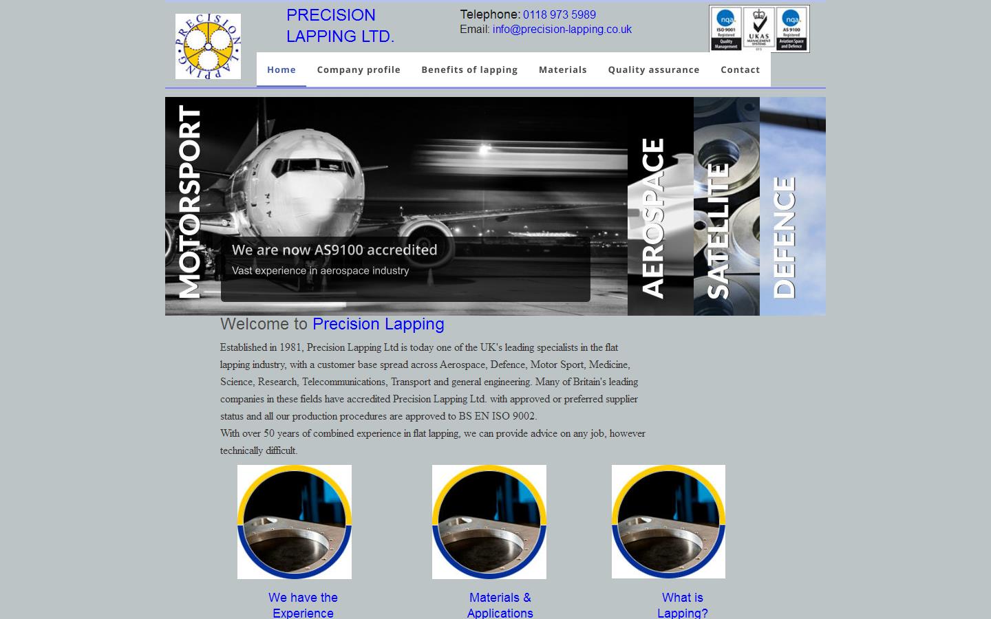 Precision Lapping Website