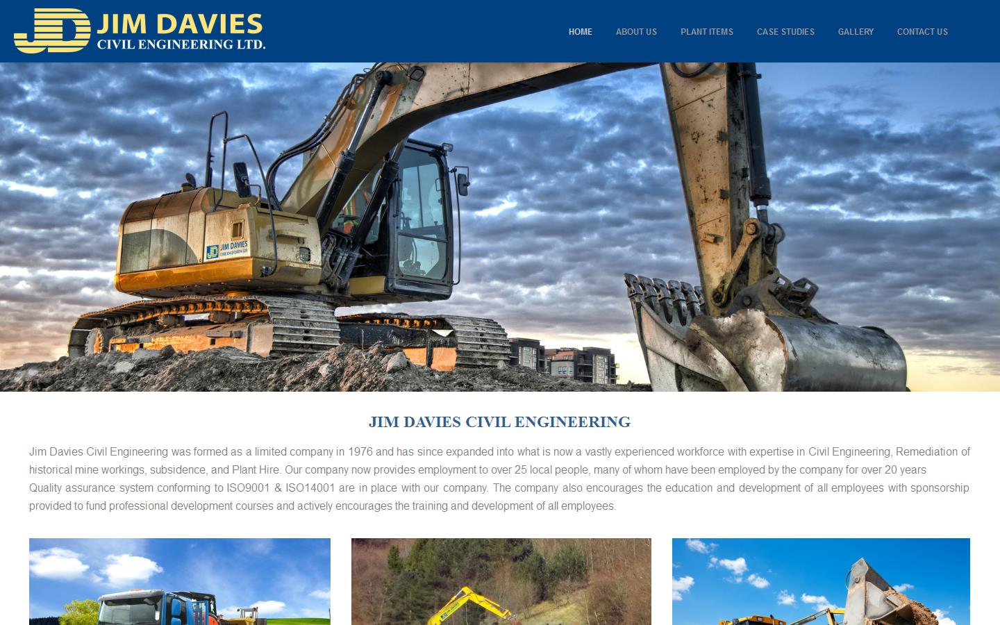 Jim Davies Civil Engineering Ltd Website