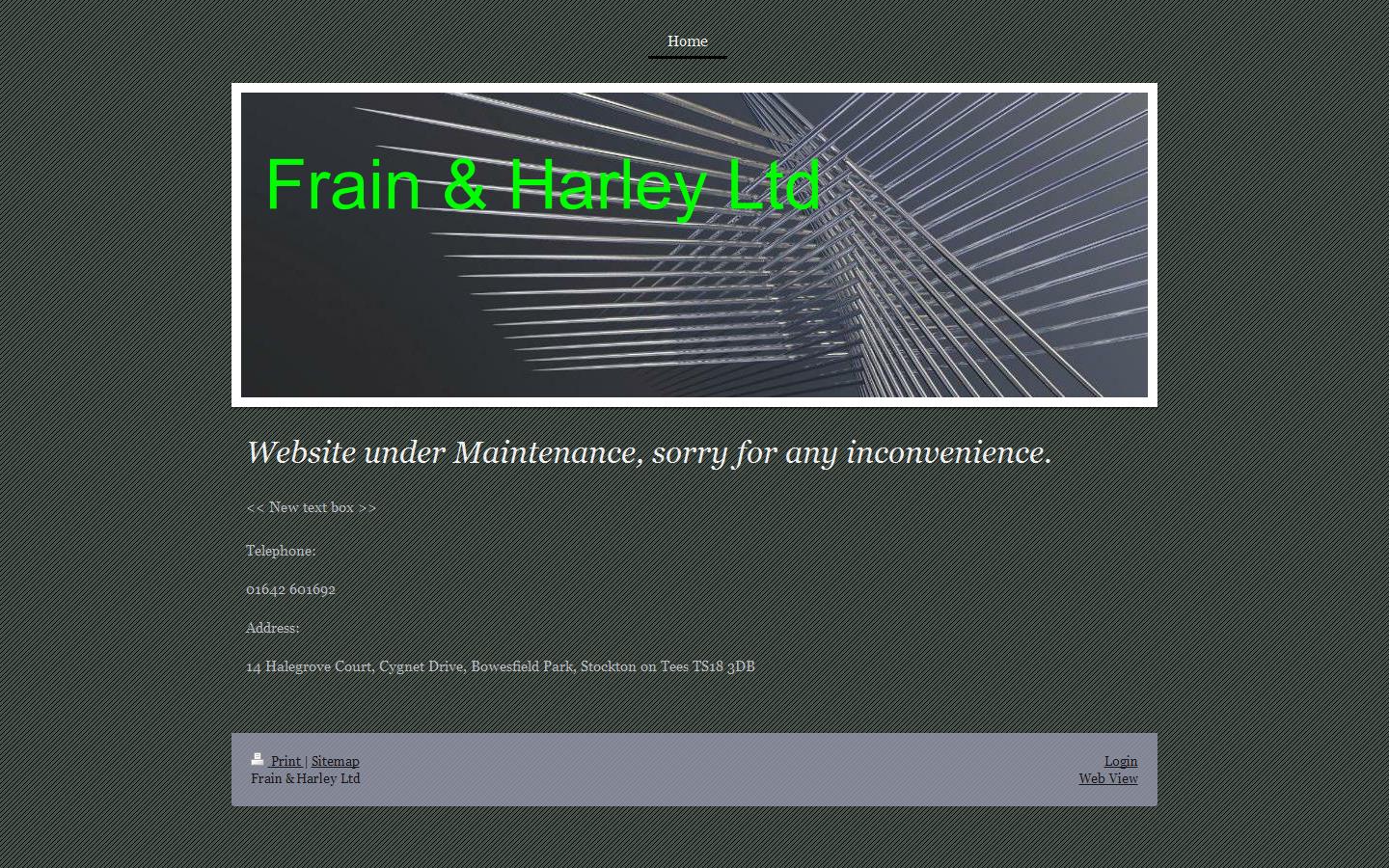 Frain & Harley Ltd Website