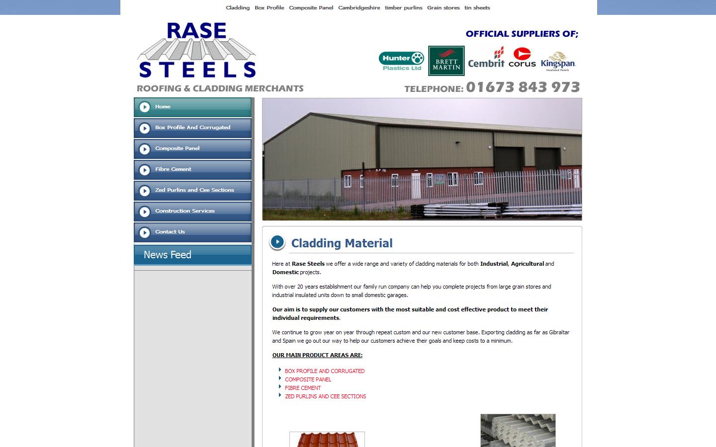 Rase Steels Website