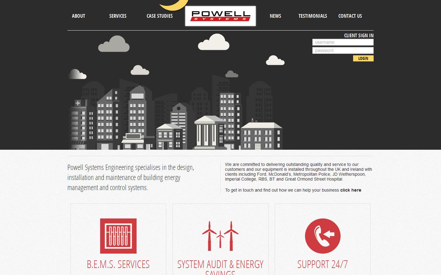 Powell Systems Engineering Ltd Website