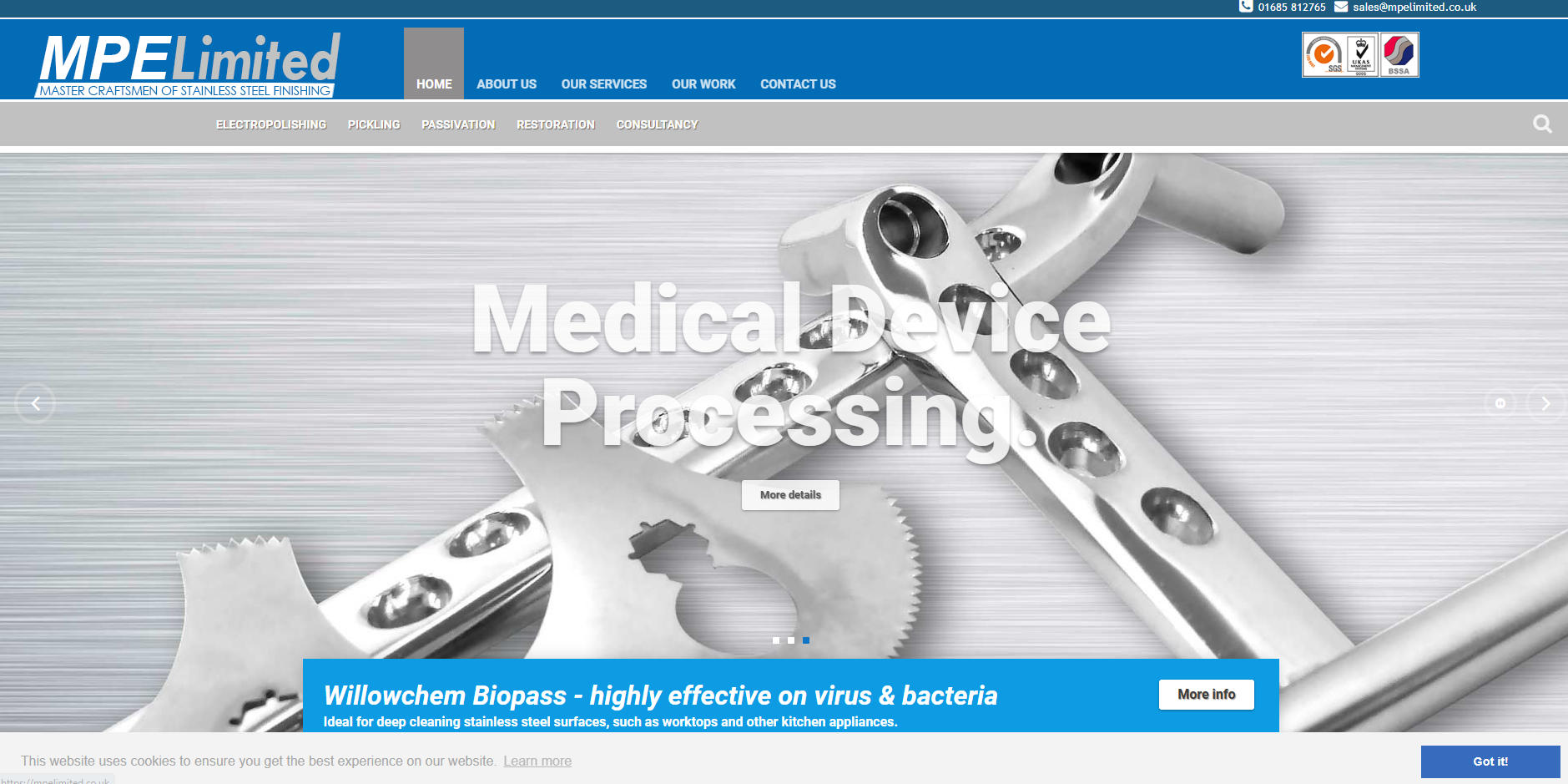MPE Ltd Website